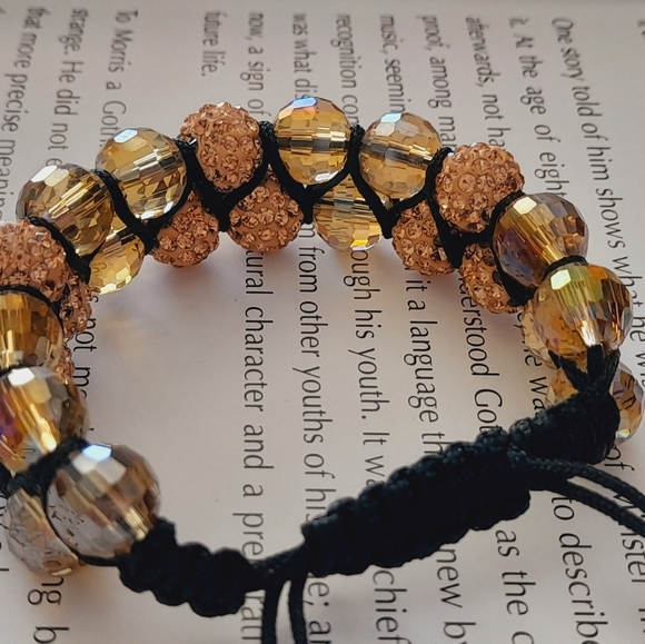 2/$30 Double Chballa Rose Gold Crystal Bracelet - Picture 9 of 10